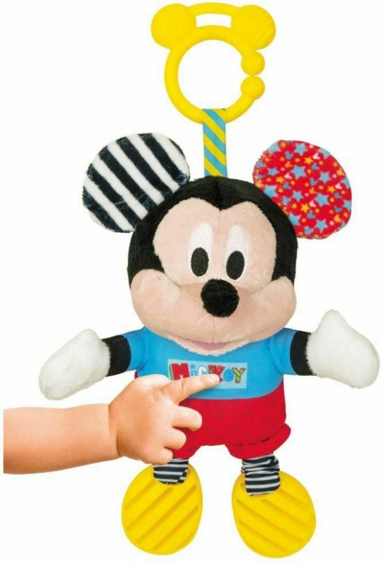 Baby Clementoni Disney Baby Βρεφικό Παιχνίδι Mickey Χνουδωτό-Κουδουνίστρα 6m+, As Company