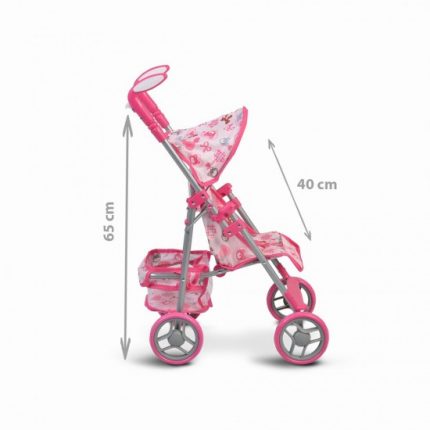 Καρότσι για Κούκλες Flower Garden Pink 3800146264871, Moni Toys