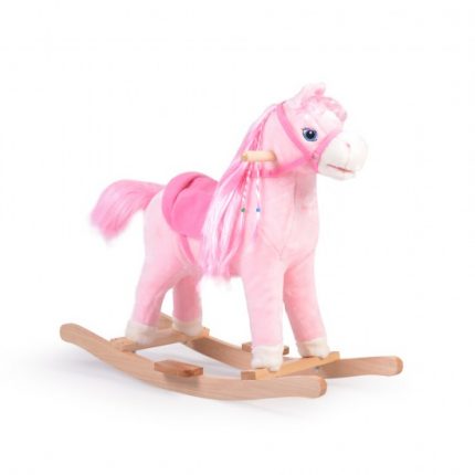 Κουνιστό Λούτρινο Αλογάκι Rose WJ-001 Pink 3800146242176 - Moni Toys