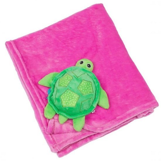 Stroller Blanket – Turtle Buddy Pink ZOO3001 68,5x100cm 0m+ - Zoocchini