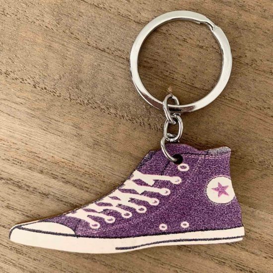 Μπρελόκ με Ασημί Κρίκο All Star Μπλέ ( Ύψος 8cm x Μήκος 4cm ) | Τ73ΜΜ