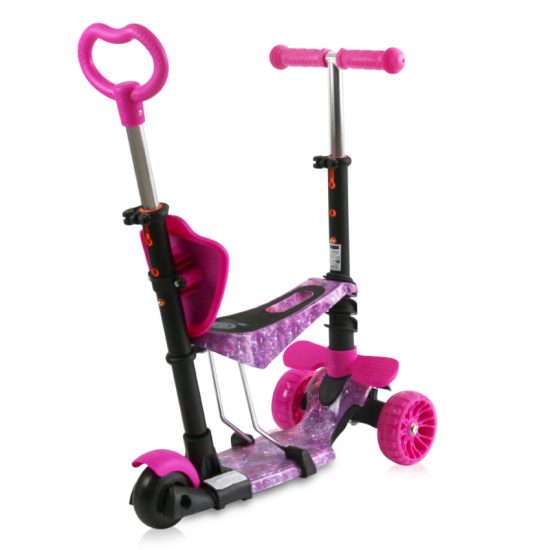 Lorelli Παιδικό Πατίνι με Κάθισμα Draxter Plus Pink Galaxy 3+ 10390140021