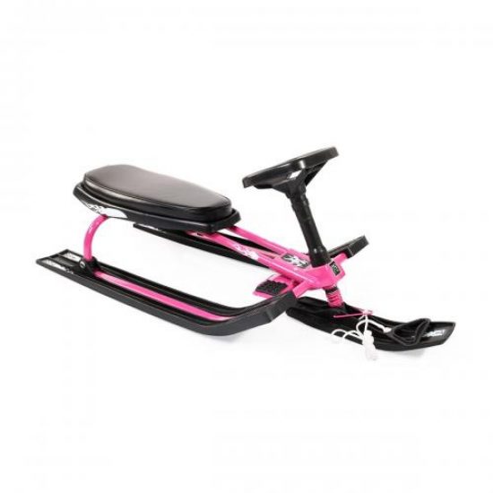 Moni Σιδερένιο Έλκηθρο Με Φρένο και Τιμόνι Sledge Snowy Fuchsia 3800146225254