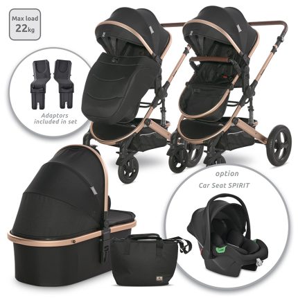 Lorelli Πολυκαρότσι Boston 3 in 1 Black 0m+ 10021832305A