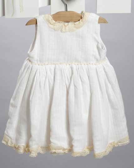Βαπτιστικό Φορεματάκι για Κορίτσι Λευκό 2706-1, New Life