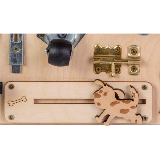 Ξύλινος Εκπαιδευτικός Πίνακας Wooden Manual Board Small MT03 3800146223267 - Moni Toys