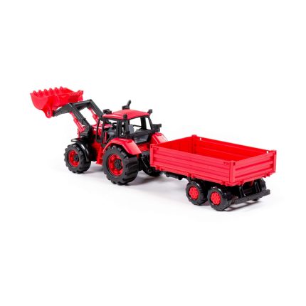 Τρακτέρ με Καρότσα Loader Tractor with Drop-Side Trailer 91871 4810344091871 3+ - Polesie