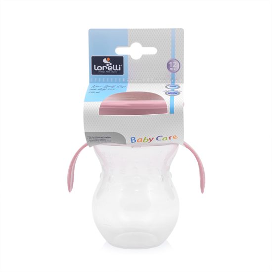 Εκπαιδευτικό Ποτηράκι με Λαβές 360° Non-Spill Cup Pink 270ml 12m+ 10230540002