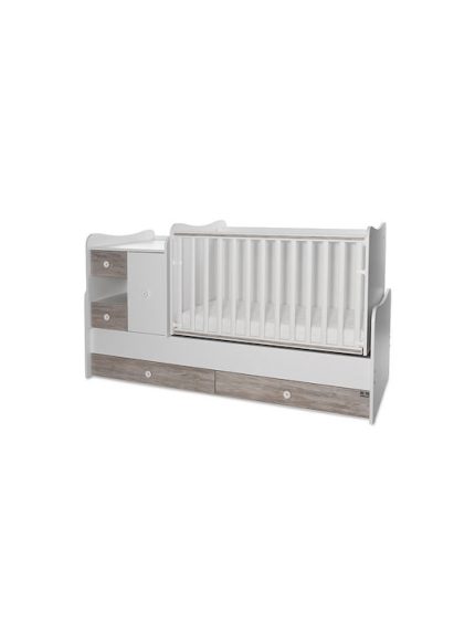 Lorelli Πολυμορφικό Κρεβατάκι Μωρού Minimax 190*72 New White & Artwood 10150500043A