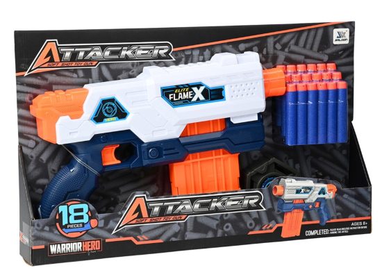 Όπλο Εκτόξευσης Μαλακών Σφαιρών Soft Bullet Gun 34cm JLX7257 8+ - Martin Toys