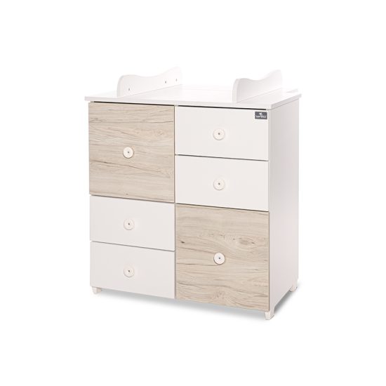 Lorelli Συρταριέρα Cupboard New White and Light Oak 10170110045A