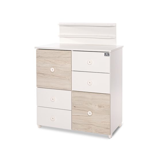 Lorelli Συρταριέρα Cupboard New White and Light Oak 10170110045A