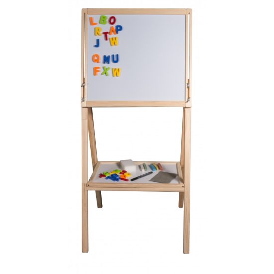 Ξύλινος Πίνακας Ζωγραφικής Double-Sided Wooden Board MS1 3801005600748 - Moni Toys