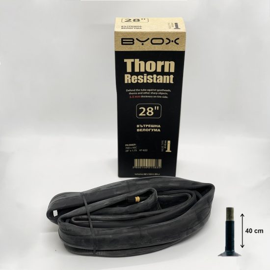 Byox Σαμπρέλα Ποδηλάτου Thorn Proof Anti Puncture Butyl Tube 27.5“*2.10/2.25 A/V 40mm 3800146215828