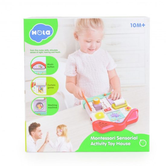 Βρεφικό Παιχνίδι Αισθητηριακό Σπιτάκι Montessori Activity Toy House HА898600 3800146224905 10m+ - Hola