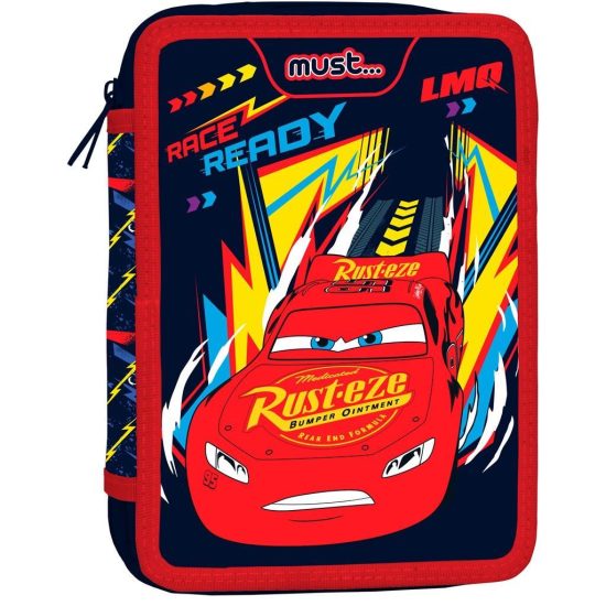 Κασετίνα Διπλή Γεμάτη Disney Cars Race Ready Must (15x21x5εκ) 5205698672019