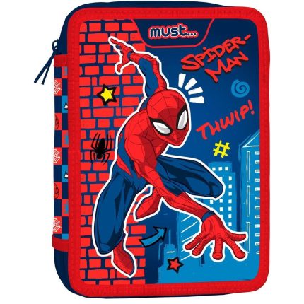 Κασετίνα Διπλή Γεμάτη Spider-Man Thwip Must (15x21x5εκ) 5205698672798