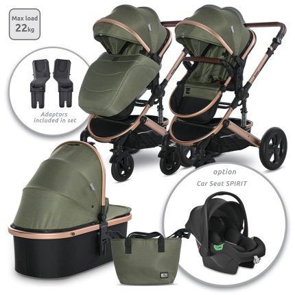 Lorelli Πολυκαρότσι Boston 3 in 1 Loden Green 0m+ 10021832383A