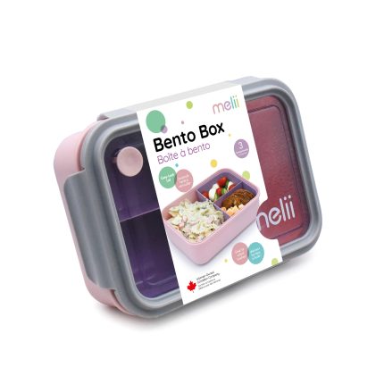 Melii Bento 3 θέσεων Pink-Purple 1250ml