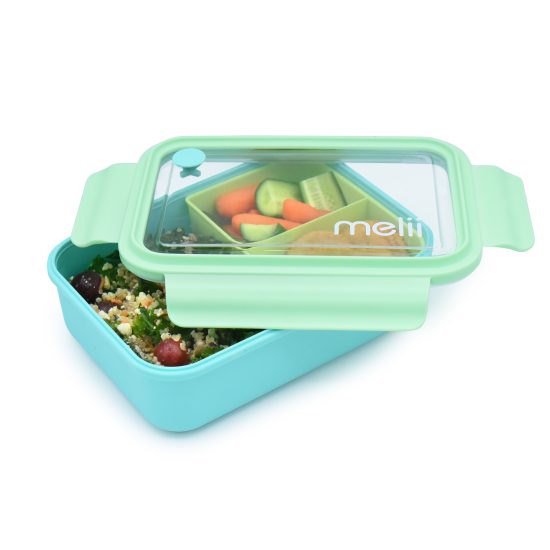 Melii Bento 3 θέσεων Lime-Mint-Blue 1250ml