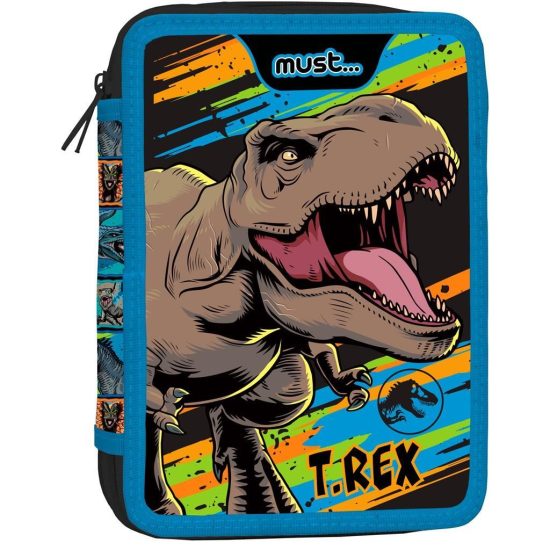 Κασετίνα Διπλή Γεμάτη Jurassic World T-Rex Must (15x21x5εκ) 5205698674037