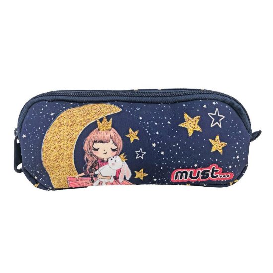 Σχολική Κασετίνα Βαρελάκι 2 Θήκες Must Energy Girl Moon (21x6x9εκ) 5205698659102