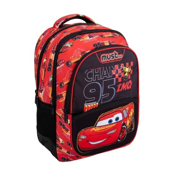 Σχολική Τσάντα Πλάτης Δημοτικού 3 Θήκες Disney Cars Lets Race Must (32x18x43εκ) 5205698654602