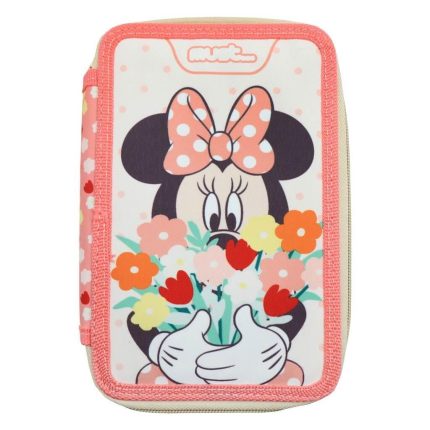 Κασετίνα Τριπλή Γεμάτη Disney Minnie Mouse Happiness (12x6x19,5εκ) 5205698672859