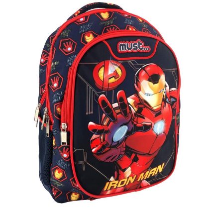 Σχολική Τσάντα Πλάτης Δημοτικού 3 Θήκες Avengers Iron Man Must Led (32x18x43εκ) 5205698654534