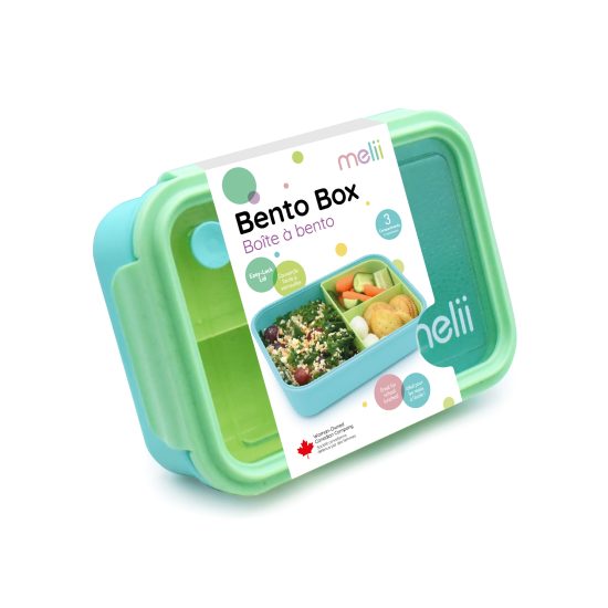 Melii Bento 3 θέσεων Lime-Mint-Blue 1250ml