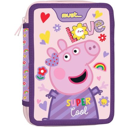 Σχολική Κασετίνα Διπλή Γεμάτη Peppa Pig Super Cool Must (15x5x21εκ) 5205698671975