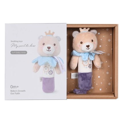 Μαλακή Κουδουνίστρα Teddy Flower Rattle 0m+ 60-104, Bebe Stars