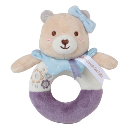 Μαλακή Κουδουνίστρα Teddy Flower Rattle Ring 0m+ 60-105, Bebe Stars