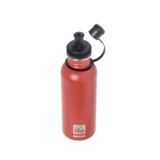 Παγούρι Μεταλλικό Ανοξείδωτο Coral (Matte) 600ml - Ecolife