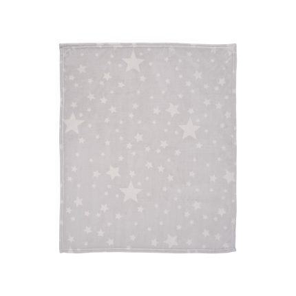 Lorelli Βρεφική Κουβέρτα Αγκαλιάς Coral (85x100cm) Grey with Stars 10340032402