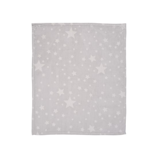 Lorelli Βρεφική Κουβέρτα Αγκαλιάς Coral (85x100cm) Grey with Stars 10340032402