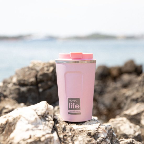 Ποτήρι Θερμός Rose Pink Coffee Thermos 370ml - Ecolife