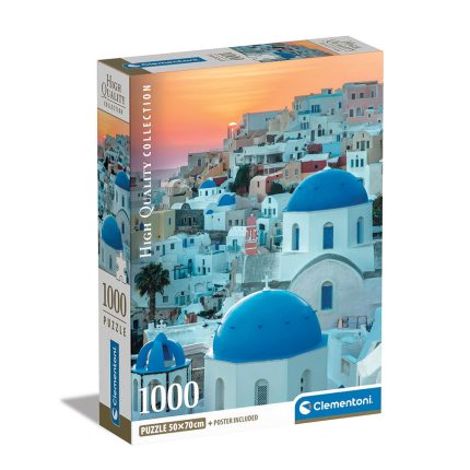 Clementoni Παζλ High Quality Collection Σαντορίνη 1000 τμχ - Compact Box 10+ - As Company