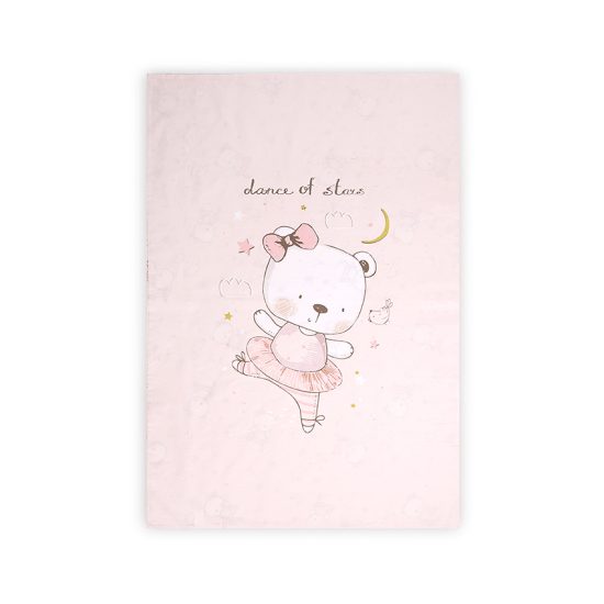 Lorelli Βρεφική Παπλωματοθήκη με Φερμουάρ 140x95cm Pink Ballerina Bear 20051335101