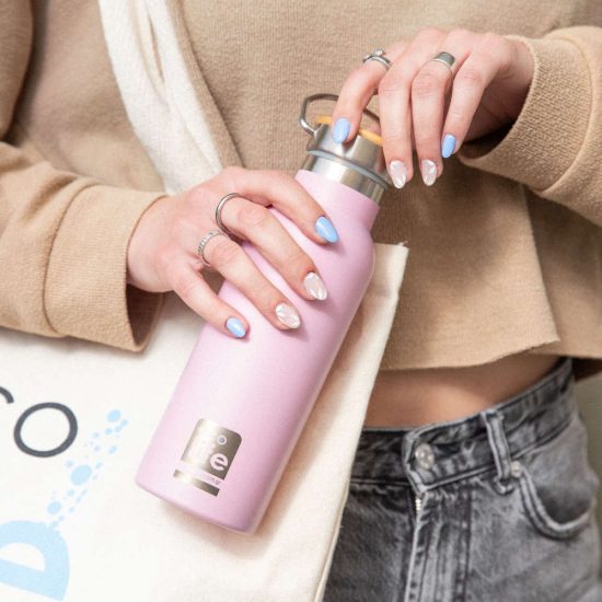 Μπουκάλι Θερμός Pink Thermos 500ml | Bamboo Lid