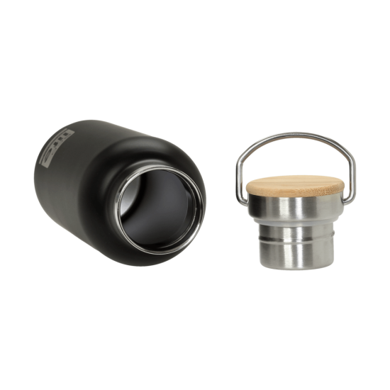 Μπουκάλι Θερμός Black Thermos 500ml | Bamboo Lid