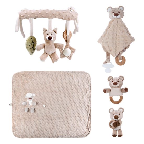 Σετ Δώρου 5τμχ Teddy Bear Nature 60-102 0m+, Bebe Stars