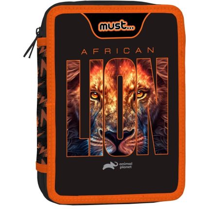 Κασετίνα Διπλή Γεμάτη Animal Planet African Lion Must (15x21x5εκ) 5205698669729