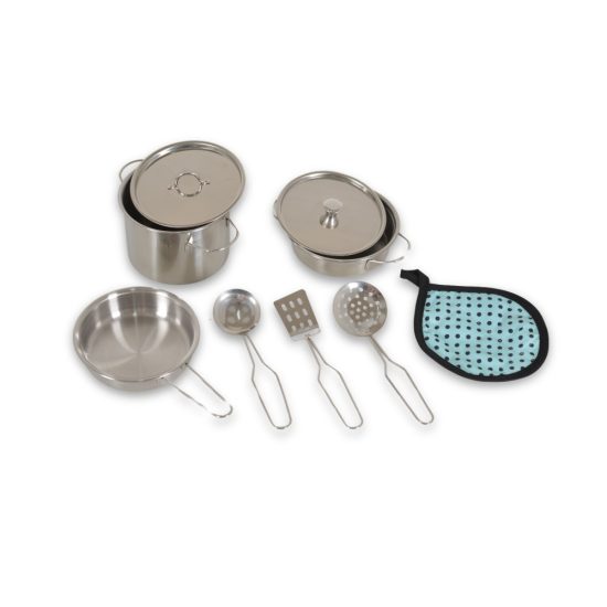 Moni Toys Σετ Παιδικά Κουζινικά 9τμχ Stainless Kitchen C4 3801005600410 3+