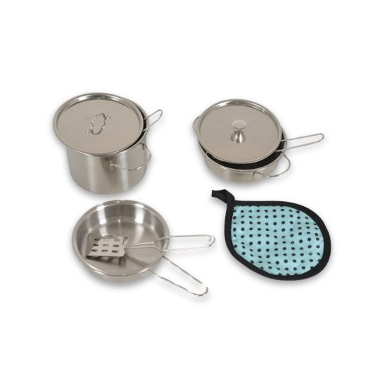 Moni Toys Σετ Παιδικά Κουζινικά 9τμχ Stainless Kitchen C4 3801005600410 3+