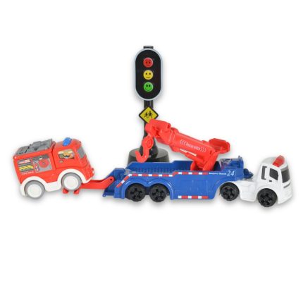 Φορτηγά με Φανάρι Traffic Light with Friction Truck and Fire Car 2638-2 3801005600663 3+ - Moni