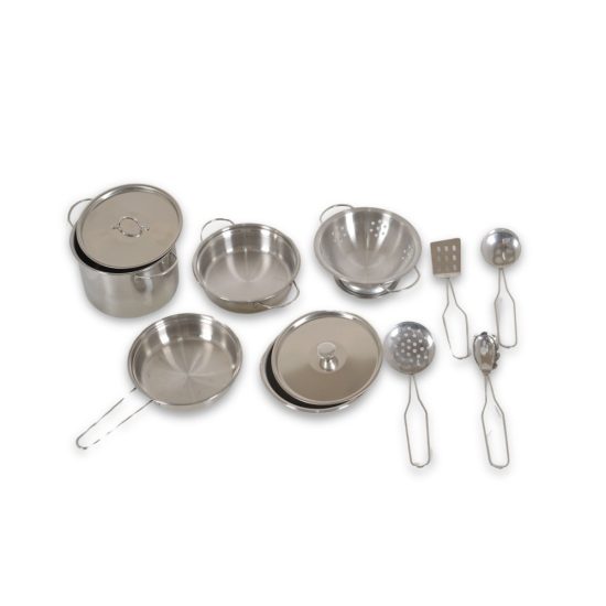 Moni Toys Σετ Παιδικά Κουζινικά 12τμχ Stainless Kitchen A8 3801005600403 3+