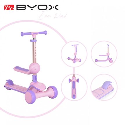 Byox Πατίνι Τρίτροχο Evo Pink 3800146229009 3+