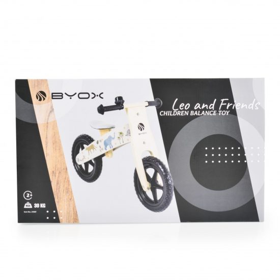 Byox Ξύλινο Ποδήλατο Ισορροπίας Wooden Balance Bike Leo and Friends 24089 3800146203115