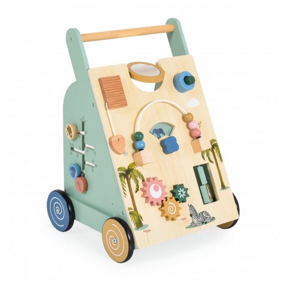 Ξύλινη Περπατούρα 24011 Wooden Activity Walker 3801005600694 18m+ - Moni Toys